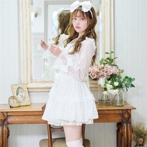 LIZ LISA Front Tiered Chiffon Dress